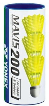 YONEX - Mavis 200 Outdoor – Federbälle Badminton – Gelb – Einheitsgröße