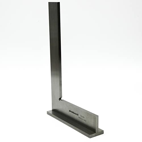 PIMALDAUM® Ángulo de tope, ángulo plano de 90° con tope según DIN 875/0, acero inoxidable (metal, 250 x 160 mm)