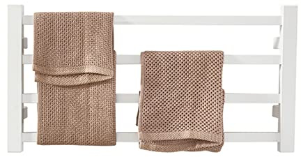 WRJAHCG Scaldasalviette Elettrico,Scalda Bagno da Muro Termosifoni Elettrici Basso Consumo 40w Portasciugamani in Acciaio Inox Scaldasalviette Elettrico con Termostato 300mm*590mm*120mm,Hardwired