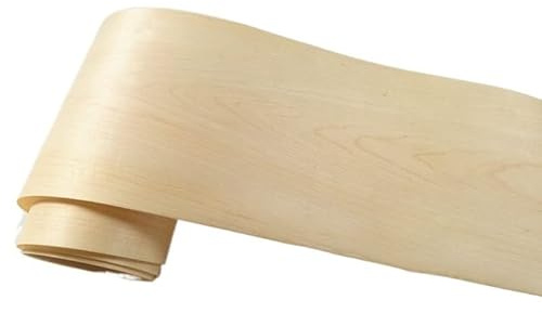 XIBIO 10 Rouleau placage d'érable Naturel 0.25mm * 21cm Haut-Parleur Bois Massif décoration Haut de Gamme Acajou Porte Meubles rénové placage