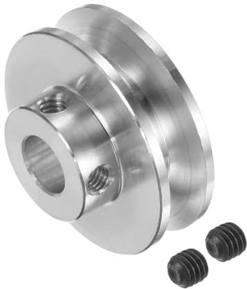 Kozelo Keilriemenscheibe 8mm Bohrung x 31mm Außendurchmesser | V-Rillen-Antriebsscheibe, Aluminiumlegierung, Für 3-5mm PU-Rundriemen, Für viele vorhandene Antriebskonstruktionen
