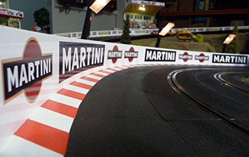 Generisch Rennbahn Slotcar LEITPLANKE 6cm x 200cm für Carrera DIGITAL 1:24 / 1:32