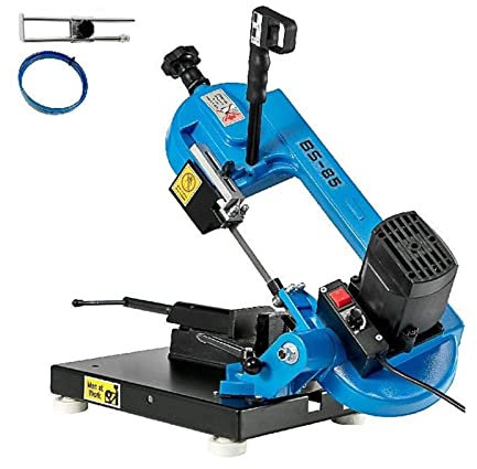AUBEST Sierra de Cinta de Metal portátil de Banco de BS-85, Sierra de Cinta de 1KW for Cortar Madera, Fibra de Vidrio, plástico, Hoja de carpintería, Velocidad de 40-88MPM