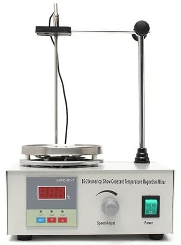 Agitateur de laboratoire Chauffage de laboratoire mélangeur à double commande agitateur magnétique plaque chauffante agitateur magnétique sans bruit LED affichage de la température Labo maison Brasser