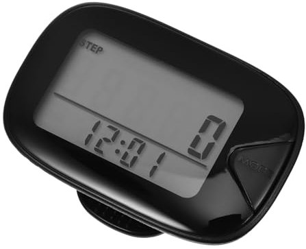 Kisangel Digitale Schrittzähler Mit Clip Großer LCD-Bildschirm Genauer Distanz Kalorienmesser Einfacher Fitness-Tracker Für Gehen Laufen Sport Geeignet Für Altersgruppen