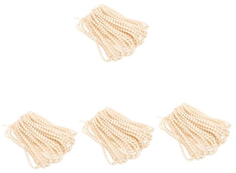 MUCKLILY 4 Sätze Vorhang Mila Perlen kunststoffperlen scheibenrollo fensterläden fenstervorhang fensterollo Vertikaljalousien-Clips Kette Blindperlen-Kugelkordel Vorhang Perlenseil Plastik