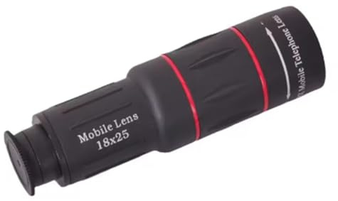 Paaruter 1 Piezas Teleobjetivo para Cámara Externa de 18 Aumentos, Ideal para Teléfonos Móviles y Telescopios.