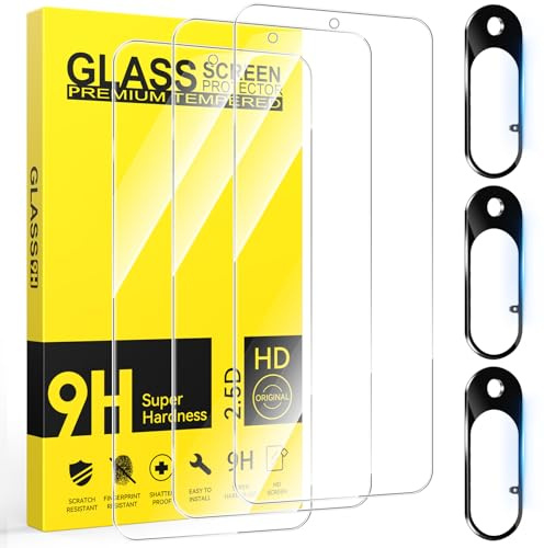 Niphabe 3 Piezas Protector Pantalla Para Google pixel 10 5G con Protector Camara,6,3 Pulgadas,Dureza 9H,HD Cristal Templado,Antiarañazos,Antihuellas,Sin Burbujas,Ultra Transparente