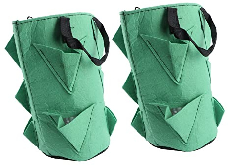 BAZEITFLOW 2 Pezzi Piantare in Non Contenitore Appendibile in Traspirante per Sane e Ottimale Resistente per Giardinaggio