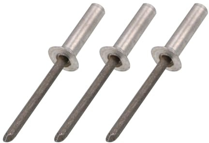100 Pièces Rivets Aveugles Tête Fraisée, 3,2mm 4mm Rivets Pop Étanches Tête Plate, Capuchon Aluminium Rivets Noyau Fer pour Travail Bois, Meubles, Tôle, Équipements Mécaniques(3.2X7mm)