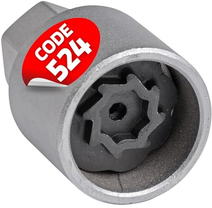 SW-Stahl 02383L-4 Felgenschloss VW Adapter 524 - Radschrauben Löser | Passgenauer Felgenschloss Knacker für Volkswagen - Ideal für Reifen demontieren & Felge aufschließen ohne Beschädigung