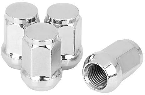 X AUTOHAUX 4 Pcs M14x1.5 Chrome Bulge Acorn Écrous Roue Cone Siège pour Voiture