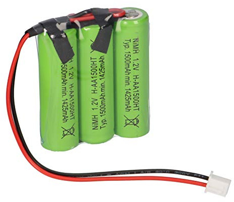 Akku Für Notleuchten 3,6V 1500mAh F1x3 (Reihe) AA NI-MH - Accu Batterie 3-6 3 6 Volt Hochtemperatur 1 - Langlebig - Wartungsfrei - Zuverlässig
