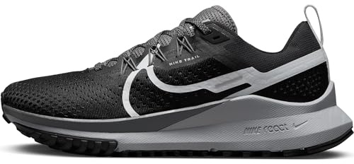 Nike DJ6159-001 React Pegasus Trail 4 Sneaker Female Black/Aura-Dark Grey-Wolf Grey 38.5