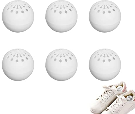 Dous Boules Désodorisantes pour Chaussures, Boules Désodorisantes Parfumées Au Thé Vert pour Baskets, Boules D'odeur, Odeur Soli, Pack D'aromathérapie pour Baskets, Voitures, Casiers, Armoires, 6