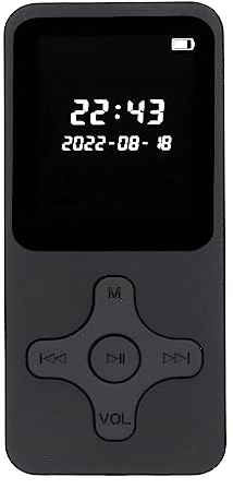 MP3 Player, MP4 Player, MP3 Musik Player mit BT5.0, Klassischer Digitaler LCD Bildschirm mit 1,77 Zoll, Integriertem HD Lautsprecher, Foto und Videowiedergabe, FM Radio (Ohne Speicherkarte)