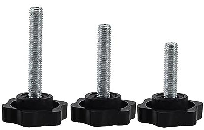 1 STÜCKE M4 M5 M6 M8 M10 Bakelit Torx Rändelschraube Sternform Gewinde Klemmgriff Schraube Handknopf Gummischraube festziehen (Color : M5x16-D25)