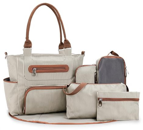 Kingbar Baby Wickeltasche, Wickelrucksack Groß, Reise Wickeltasche Bote Messenger, Mama-Rucksäcke Mit Kinderwagenriemen, A