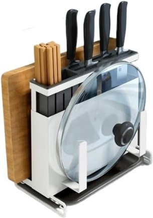 Bloc Couteau Universel Porte-couteau De Cuisine En Acier Inoxydable Organisateur De Stockage Porte-couteau Support Bloc De Couteau En Métal Outil De Cuisson Bloc Couteaux (Color : B)