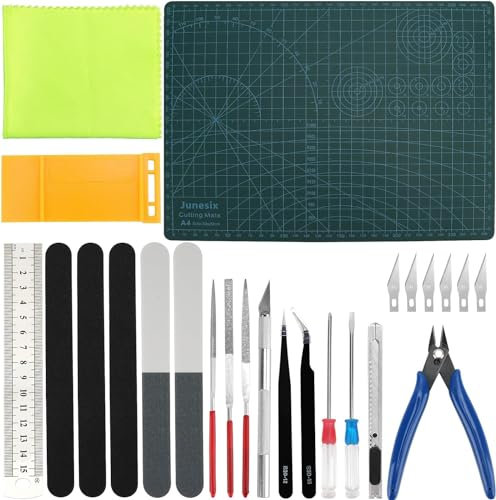 25 Pezzi Gundam Model Tools Kit, Set di Strumenti per Hobby Assembler, Strumenti di Modellazione Gundam di Base e Set Artigianale per Costruzione, Riparazione e Fissaggio