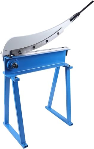 Blechschere Hebelschere Handhebelschere, T10 Handschere Blechschlagschere mit Untergestell 500mm, Hebelschere Blech Schlagschere Metall