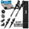 Terra Peak Wanderstöcke Teleskop Carbon ausziehbar, Ultra-leicht - Trekkingstöcke & Nordic Walking Stöcke verstellbar Damen & Herren mit Gummipuffer - Kork-Griff Alpin-Wander-Stock & Hiking Poles