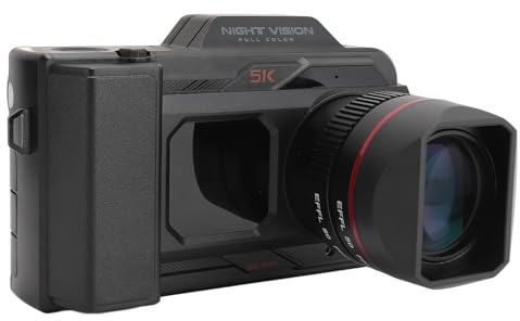 Digitalkamera für Fotografie, 5K 50 MP WiFi-Vlogging-Kamera mit 4-Zoll-IPS-HD-Bildschirm, 50-fachem Digitalzoom, Nachtsicht, 6 Achsen Anti-Shake