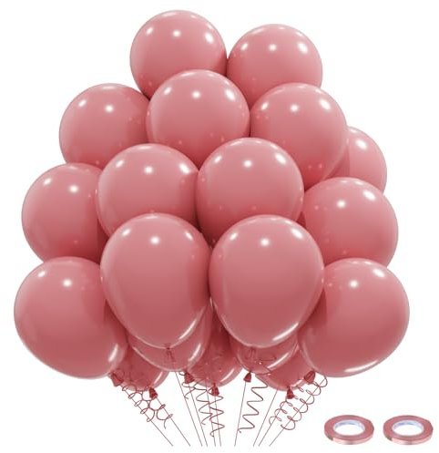Palloncini Rosa 31 Pezzi Retrò Rosa Compleanno, Balloons Matrimonio Vintage Elio Baby Shower Festa Di Nozze Decorazione Compleanno, 12 Pollici