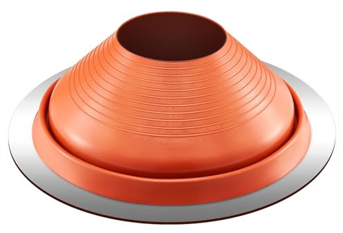 VEVOR Rohrmanschette, passend für Rohr-Außendurchmesser von 254 bis 483 mm, Dachdurchführung, Dachabdichtungsflansch -74 bis 225℃, Metallbasis, für Schornstein, Holzofen und Außenentlüftungsrohr