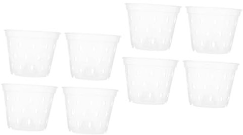 Sosoport 2 Set Phalaenopsis Coppa Piantagione Dura Vasi Di Fiori All'aperto Contenitori Per Piantare Vasi Per Piantine Vaso Di Fiori Di Piante Verdi Plastica Riutilizzabile 4 Pezzi * 2