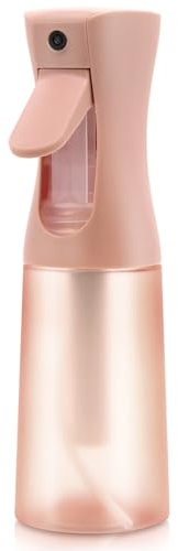 Leaflai Empty Spray bottles, Spray Water Bottle Fine Mist Refillable, Continuous Spray Bottle for Hair, Skin Care, Showering Pets, Plants, travel, Cleaning and Ironing 6.8 Ounce (Brown)