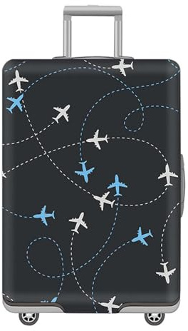 Luxvara Elastico Custodia Valigia, Custodia Bagaglio da Viaggio per 18-32 Pollici, Lavabile Copertura per Valigia, Coprivaligia Anti Polvere (XL(29-32 pollici))