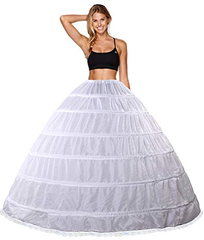 Babydress Jupons Crinoline Mariage Jupon 6 Cerceau mariée Jupon Hoopless Robe de mariée Jupons Femme Jupes Sculptantes Wedding Petticoat Robe de Bal Jupon Jupes Femme Jupon