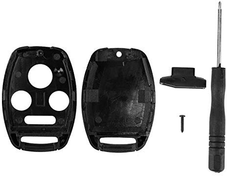 AutoSchlüsselanhänger Shell, 3 + 1 Schlüsselgehäuse mit Schraubendreher H09, Auto-Fernbedienung, Remote Key Fob Uncut Shell Case Passend für Honda Accord 2003 2004 2005 2006 2007 2008
