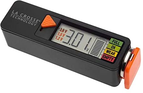 La Crosse Technology Portable Digital Battery Tester 911-65557-INT