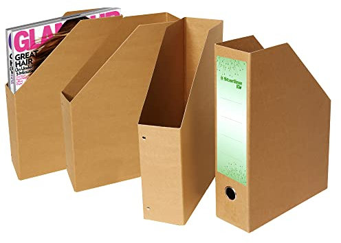 Starline STL6015 Portariviste, 25 x 35 x 8cm, Avana Eco