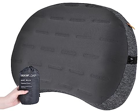 TREKOLOGY Coussin Gonflable, Coussin de Camping pour Dormir, Aluft Plus Coussin de Camping pour Randonnée Coussin de Plage Portable Gonflable Voyage Oreiller Gonflable Compact Coussin Gonflable