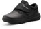FitVille Scarpe Uomo Pelle Extra Larghe Scarpe con Chiusura a Strappo Sneaker Regolabile per Piedi Sensibili 43 EU Larga