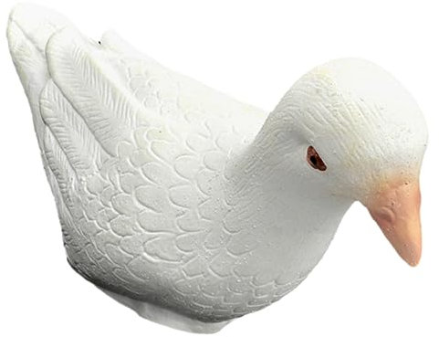 Amosfun Gummi Taube Für Trickrequisiten Künstliche Taube Als Vogeldekoration Gartendekor Für Draußen Aus Gummi Für Verschiedene Anlässe