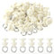 GEEHUA 50 ganchos deslizantes de plástico para cortinas de techo, ganchos de riel de cortina deslizante, soporte de cortina deslizante, cortina de ducha, polea, accesorios