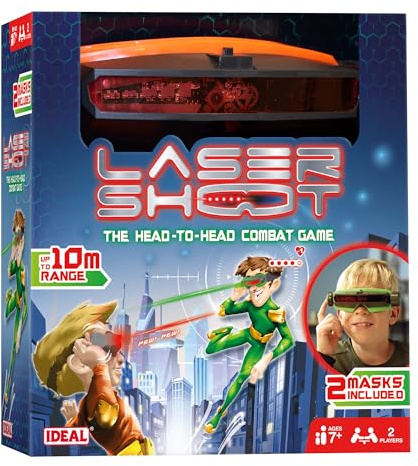 IDEAL Laser Shoot: Electronic Laser Tag Game For Kids Battle Game, Head-to-Head for 2 Players, for Family and Kids Ages 7+
