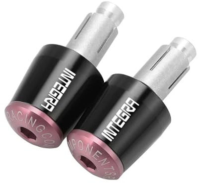 BCOTNHZT Motorrad Lenkerenden Für HONDA INTEGRA750 2017 2018 Motorrad Lenker Grip Enden Gegengewicht Griff Bar End Kappe Slider(Pink)
