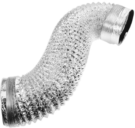 Veemoon Flexible Chimney Flue Foil Exhaust Hose for Range Hood Vent Kitchen Hood Exhaust Hose Smoke Flexible