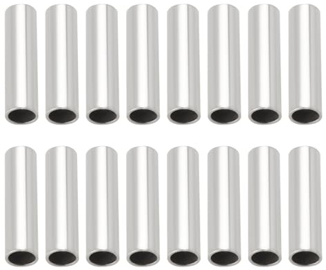 Create idea 500 manicotti a crimpare per lenza da pesca, diametro interno 1,6 mm, lunghezza 8 mm, maniche a crimpare in rame, per esche da mare, barca, piattaforma, pesca