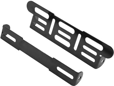 Motoforti Black Universal Motorcycle Adjustable License Number Plate Frame | Long-lasting
