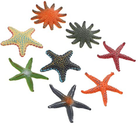 ibasenice 8pcs Realistic Sea Star Figurines Charming Ocean Animal Models for Home Decor Nursery Boys and Girls Room and Playroom for Ocean Lovers