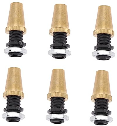 Lurrose Prensaestopas de Cobre M10 para Lámparas Colgantes, Juego de 6 Piezas, Resistente al Desgaste, Diseño Retro para Proyectos DIY en Ambientes Modernos