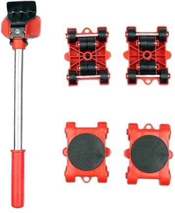 Mémateur De Meubles Lever - Ensemble De Rouleaux De Roue De Transport Lourd | Kit Lever pour Une Capacité De Charge De 150 Kg | Système De Colonne Montante De Meubles Idéale pour Les Canapés, Le