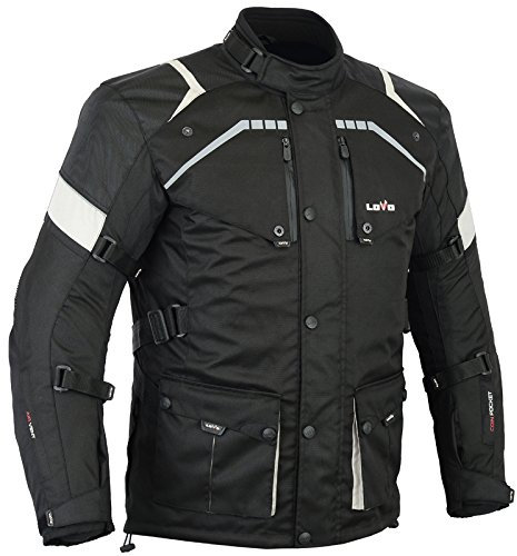 Veste 3/4 de moto pour homme 3XL noir