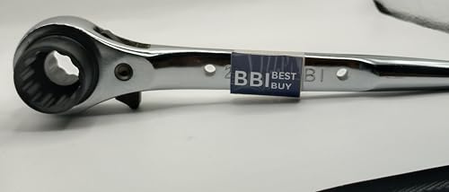 Scaffold Ratchet Podger Spanner 19&21 Steel Quality 10'' Short End 2 Ways